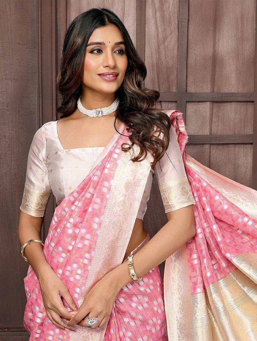 women self design banarasi saree with blouse - 21678801 - Standard Image - 4