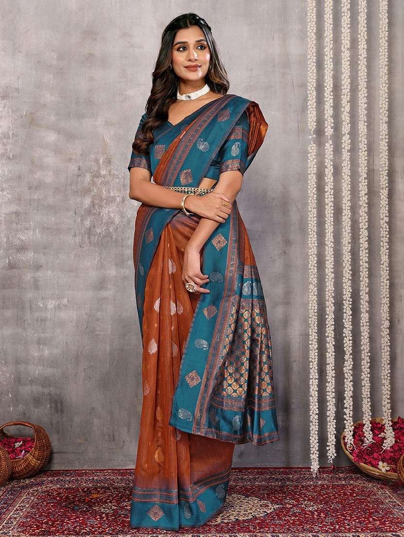women self design bordered saree with blouse - 21678810 -  Standard Image - 1