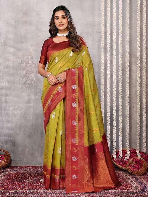 women self design bordered saree with blouse - 21678811 -  Standard Image - 0