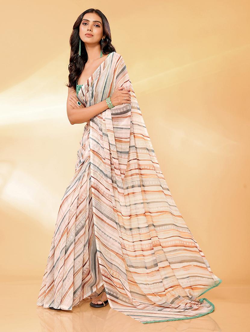 women printed saree with blouse - 21678842 - Zoom Image - 0