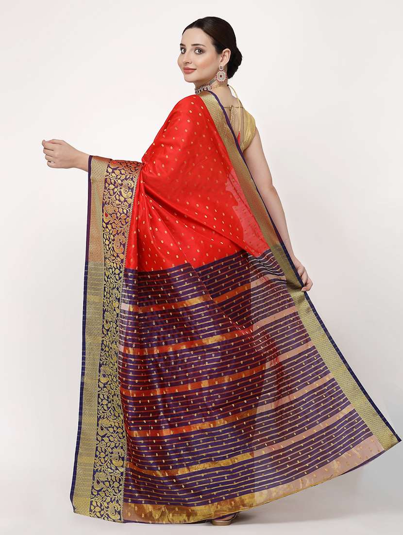 women self design banarasi saree with blouse - 21679033 -  Standard Image - 1