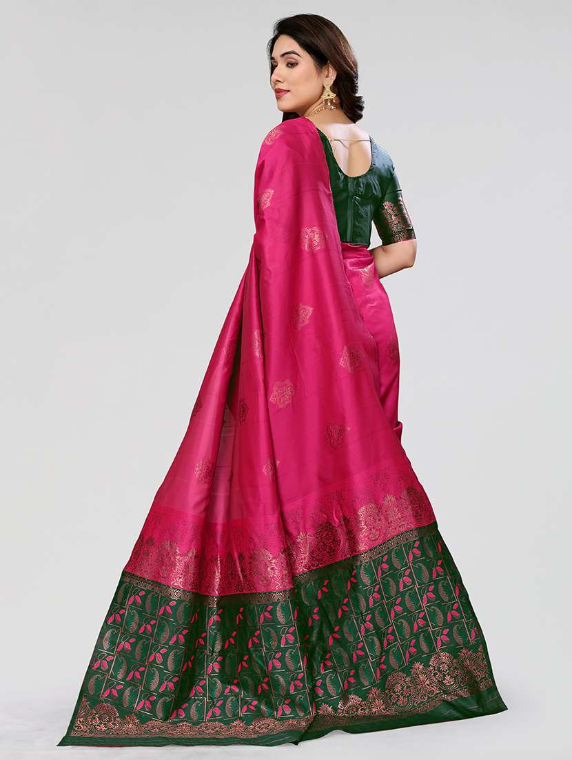 women self design banarasi saree with blouse - 21679107 -  Standard Image - 1