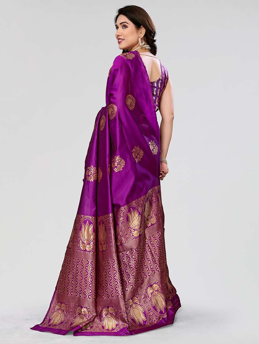 women self design banarasi saree with blouse - 21679108 -  Standard Image - 1