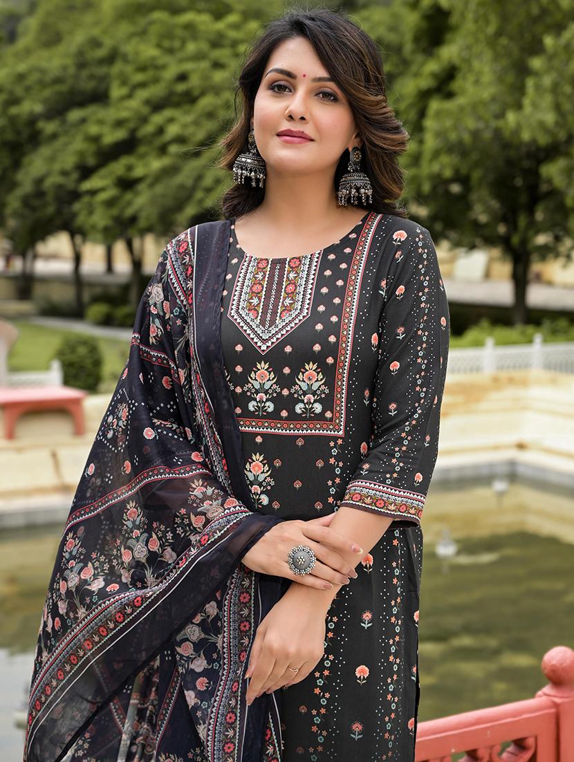 women floral kurta pant set with dupatta - 21679255 - Standard Image - 4