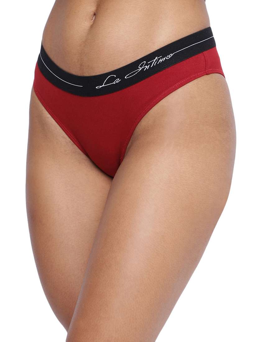 women plain low rise bikini panty - 21679319 -  Standard Image - 1