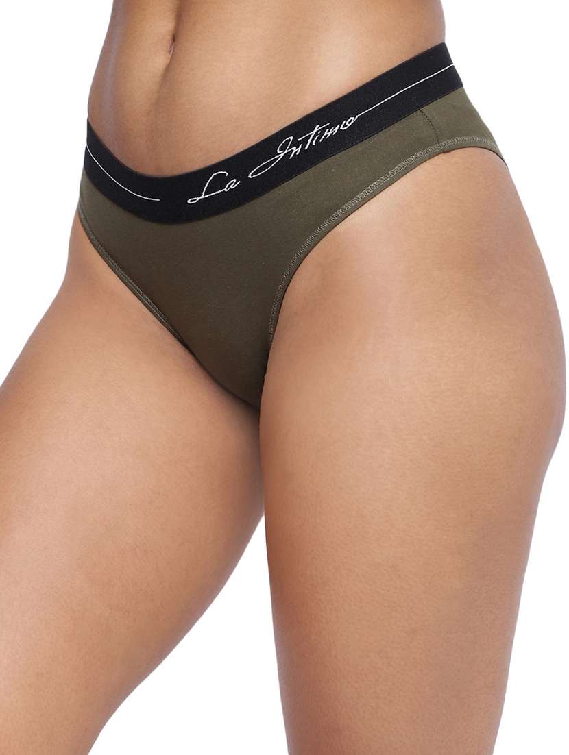women plain low rise bikini panty - 21679320 -  Standard Image - 1