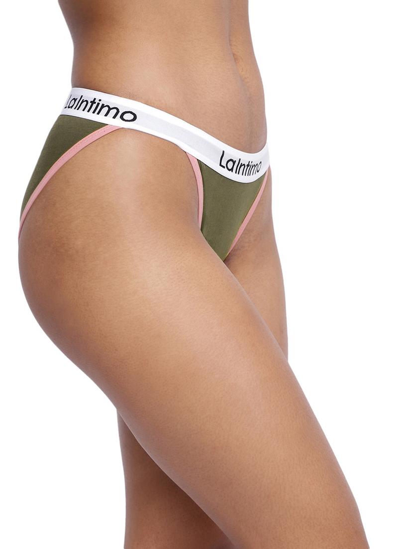 women plain low rise bikini panty - 21679327 -  Standard Image - 1