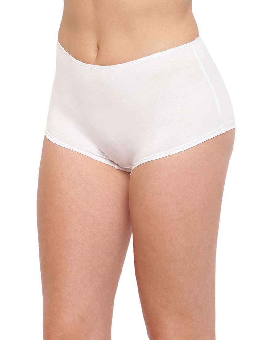 women plain mid rise boy shorts panty - 21679336 -  Standard Image - 1
