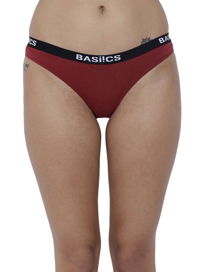 women solid low rise bikini combo - 21679361 -  Standard Image - 1