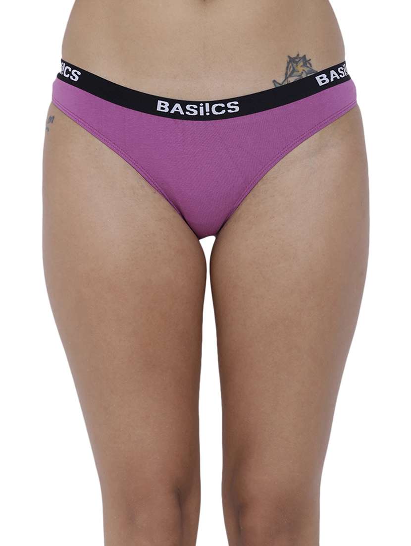 women solid low rise bikini combo - 21679363 -  Standard Image - 1