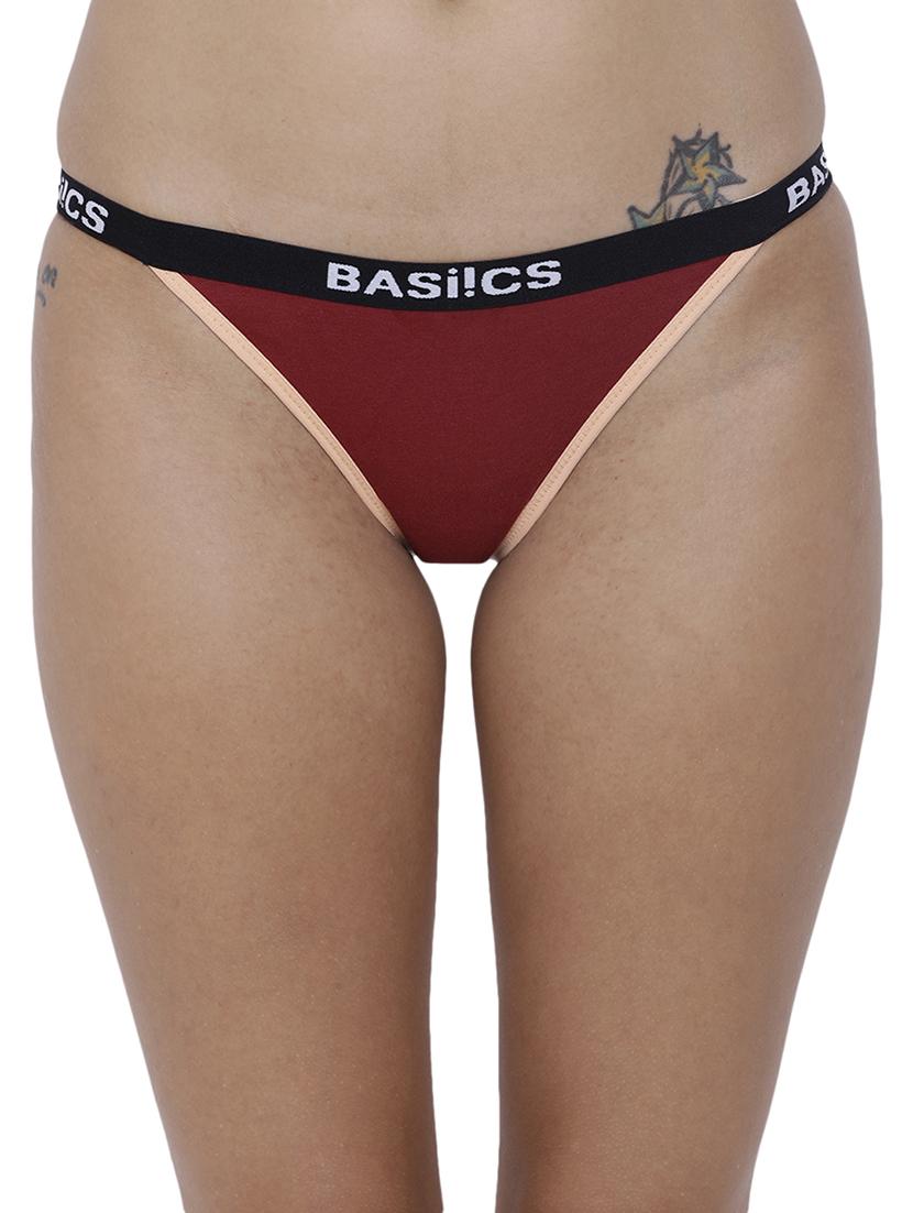 women solid low rise bikini combo - 21679368 - Standard Image - 1