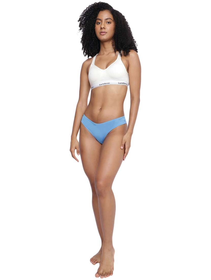 women solid low rise bikini combo - 21679378 -  Standard Image - 4