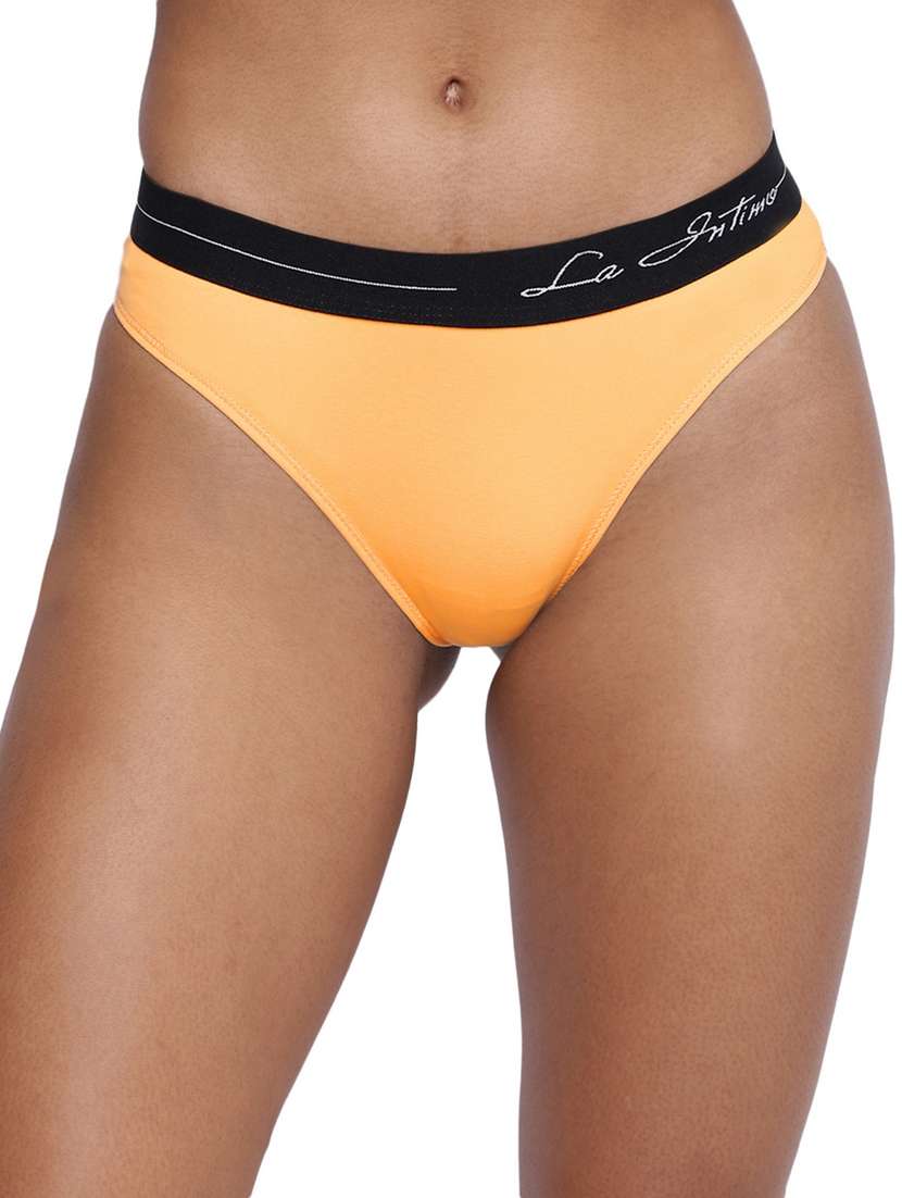 women solid low rise thong panty combo - 21679396 -  Standard Image - 1