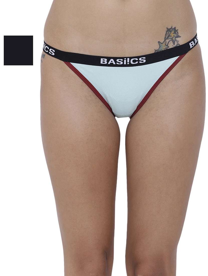 women solid low rise panty combo