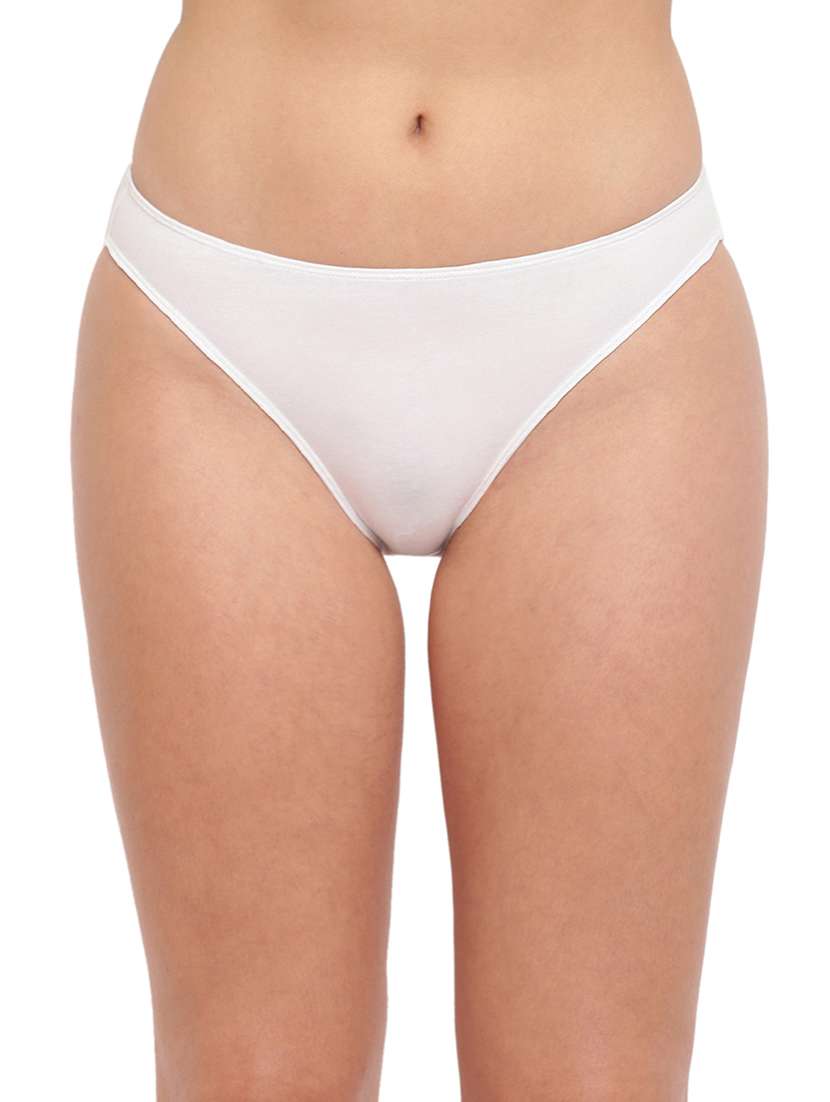white cotton blend regular panty
