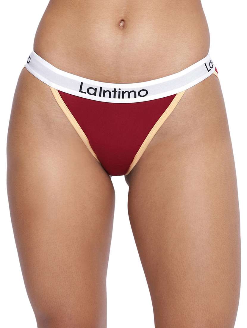 women pack of 8 solid low rise panty  - 21679447 -  Standard Image - 1