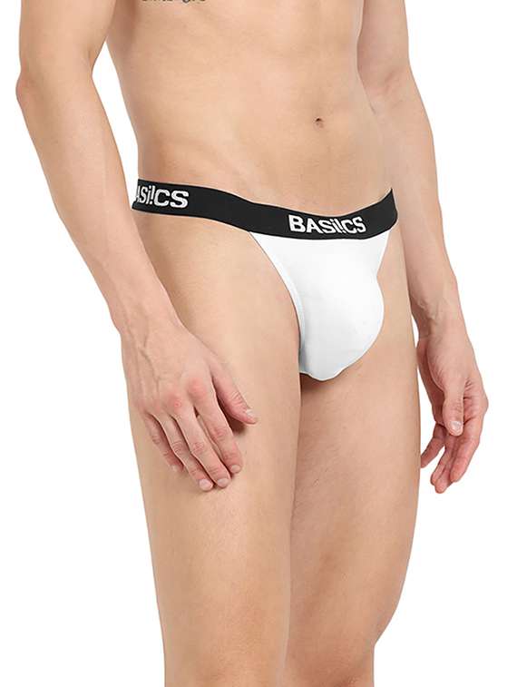 men solid low rise thongs briefs - 21679602 -  Standard Image - 1