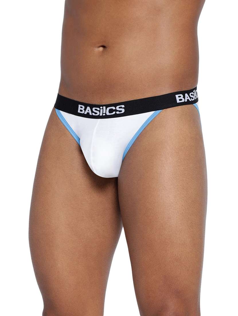 white 95% cotton 5% spandex brief - 21679625 -  Standard Image - 1