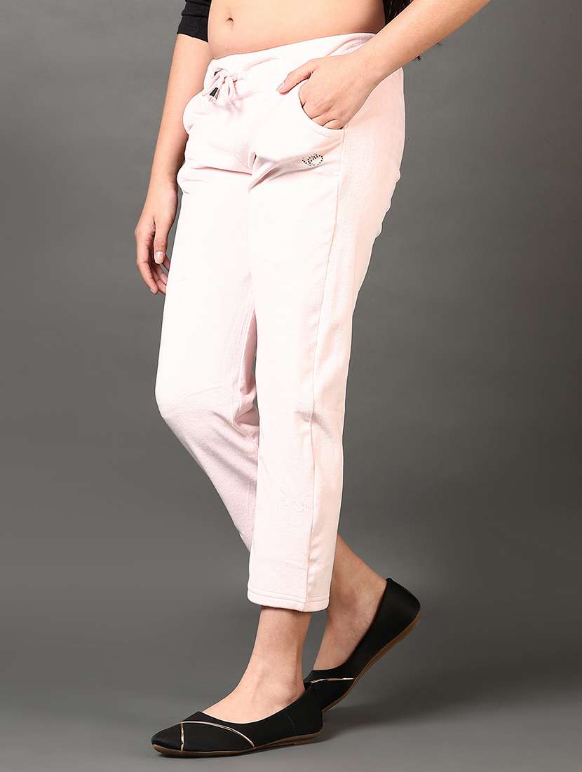 girls solid mid rise winter wear pyjama  - 21679813 -  Standard Image - 1