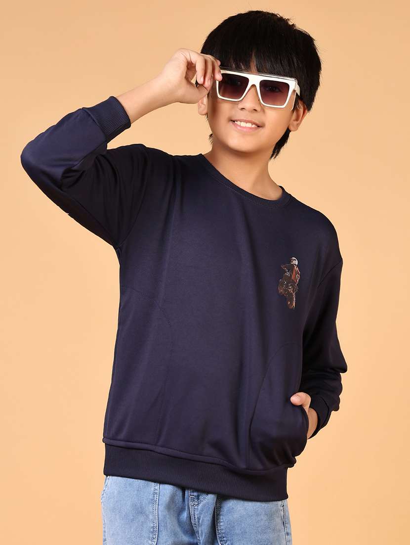 boys printed long sleeve sweatshirt - 21679882 - Standard Image - 1