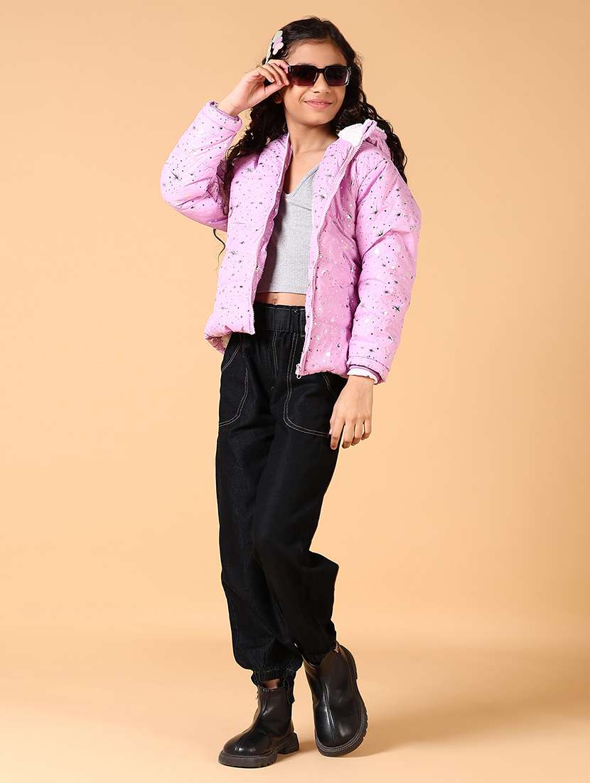 girls quilted long sleeve jacket - 21679963 -  Standard Image - 4