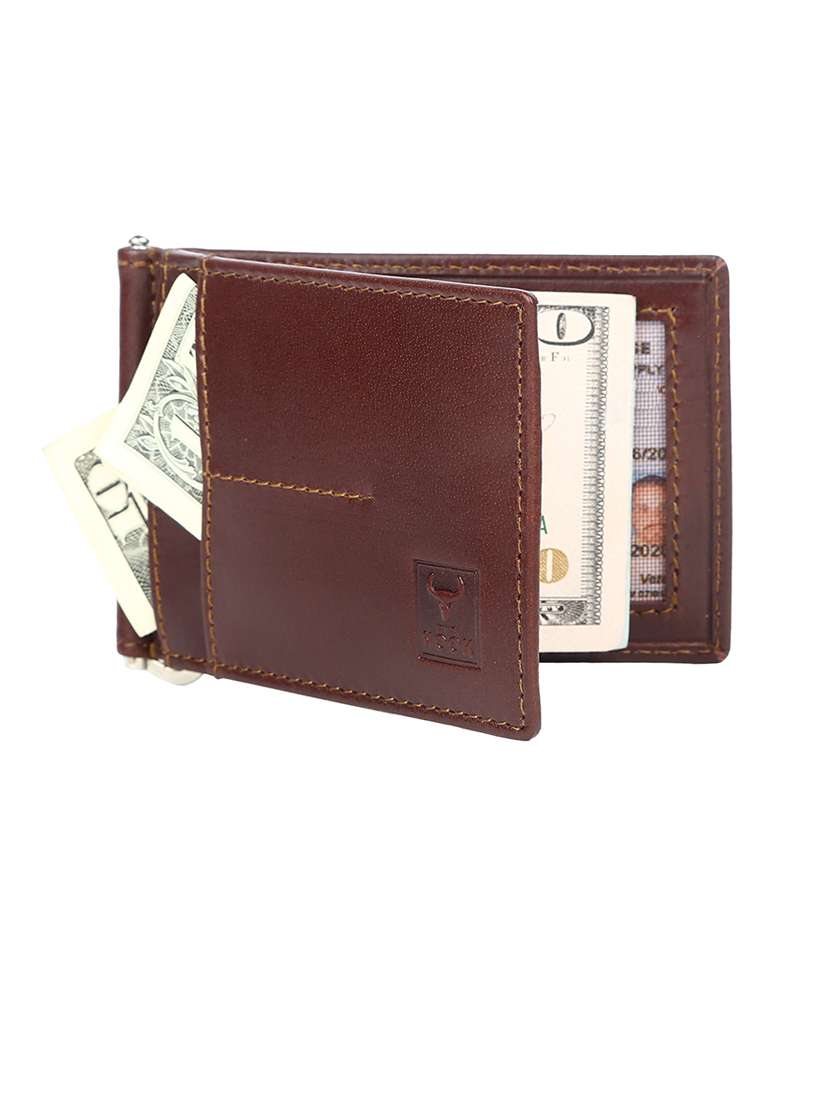 men brown genuine leather wallet - 21680223 -  Standard Image - 1