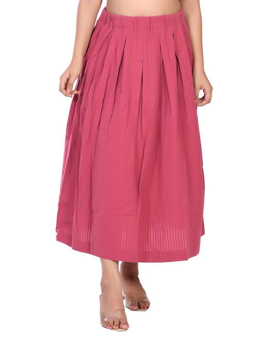 women mid rise solid pleated skirt - 21680318 -  Standard Image - 0