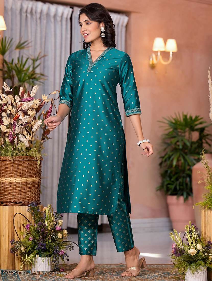 women self design kurta pant set with dupatta - 21680484 - Standard Image - 1