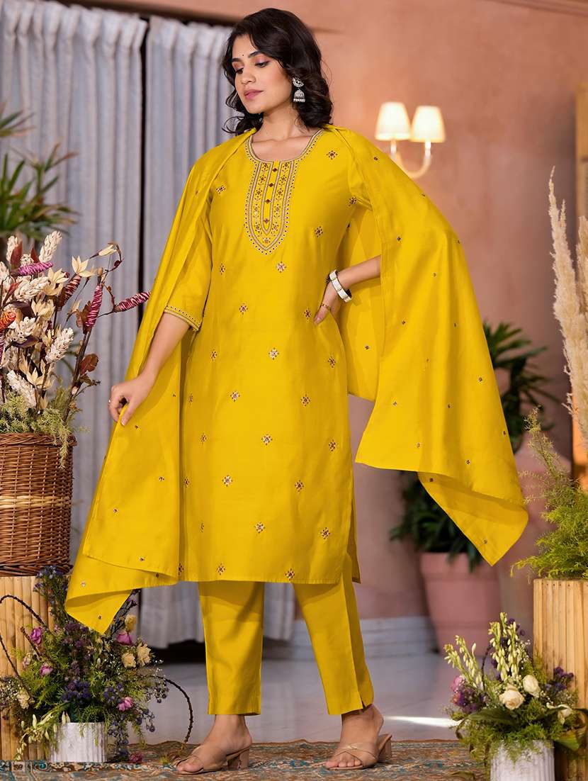 women embroidered kurta pant set with duaptta - 21680509 - Standard Image - 1