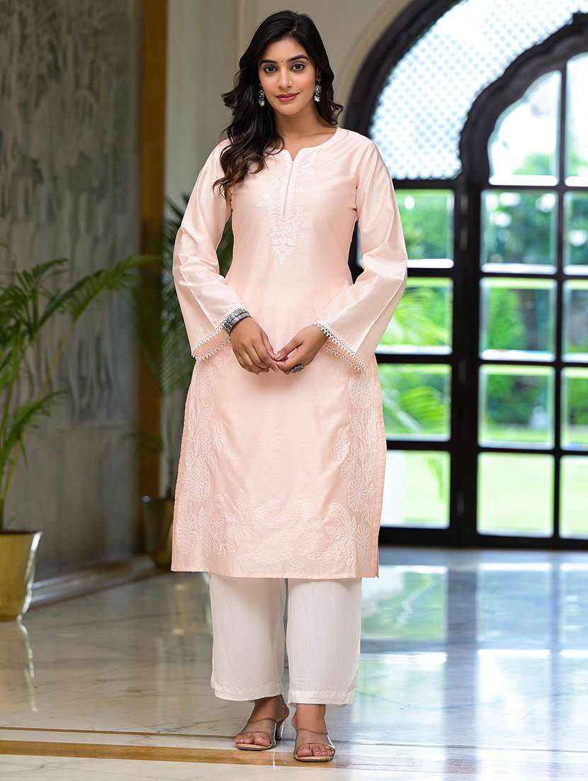 women embroidered kurta pant set with duaptta - 21680524 -  Standard Image - 1