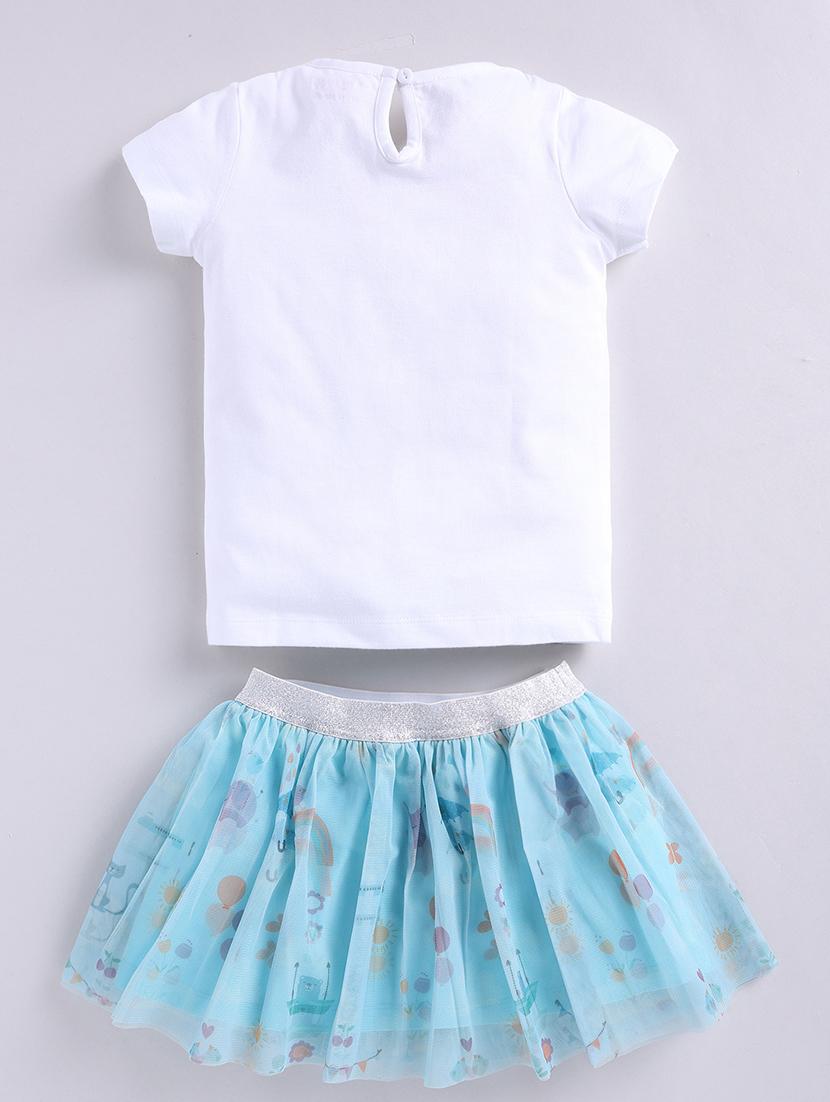 girls printed top and skirt set - 21680738 -  Standard Image - 1