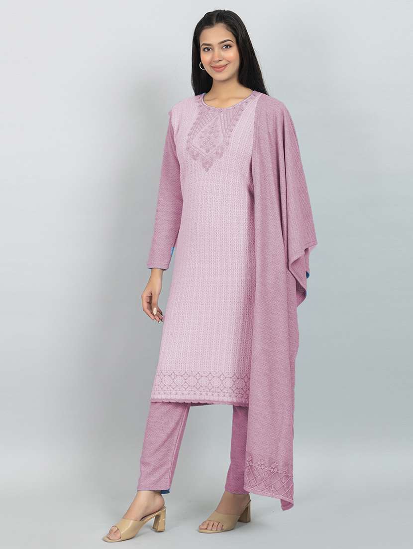 Women Self Design Long Sleeve Suit Set - 21680904 -  Standard Image - 1