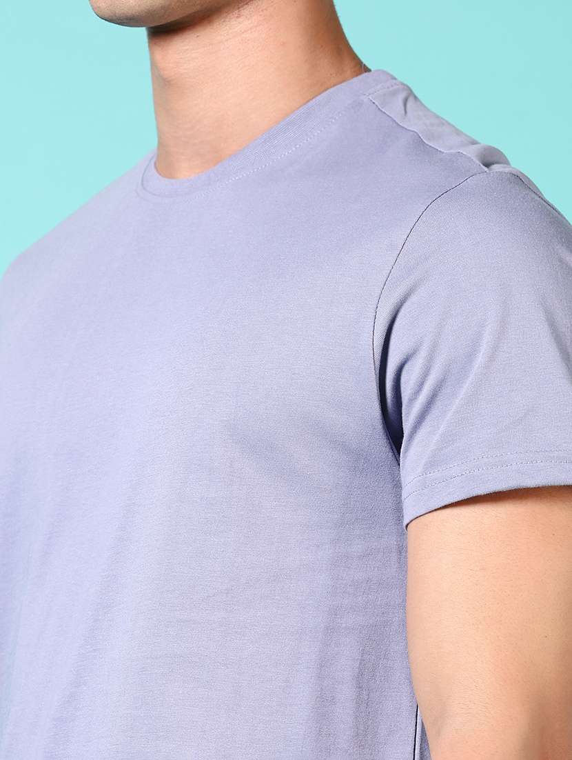 men solid short sleeve t-shirt - 21681047 -  Standard Image - 4