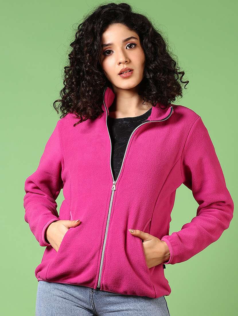 women solid long sleeves sweatshirt - 21681153 -  Standard Image - 1