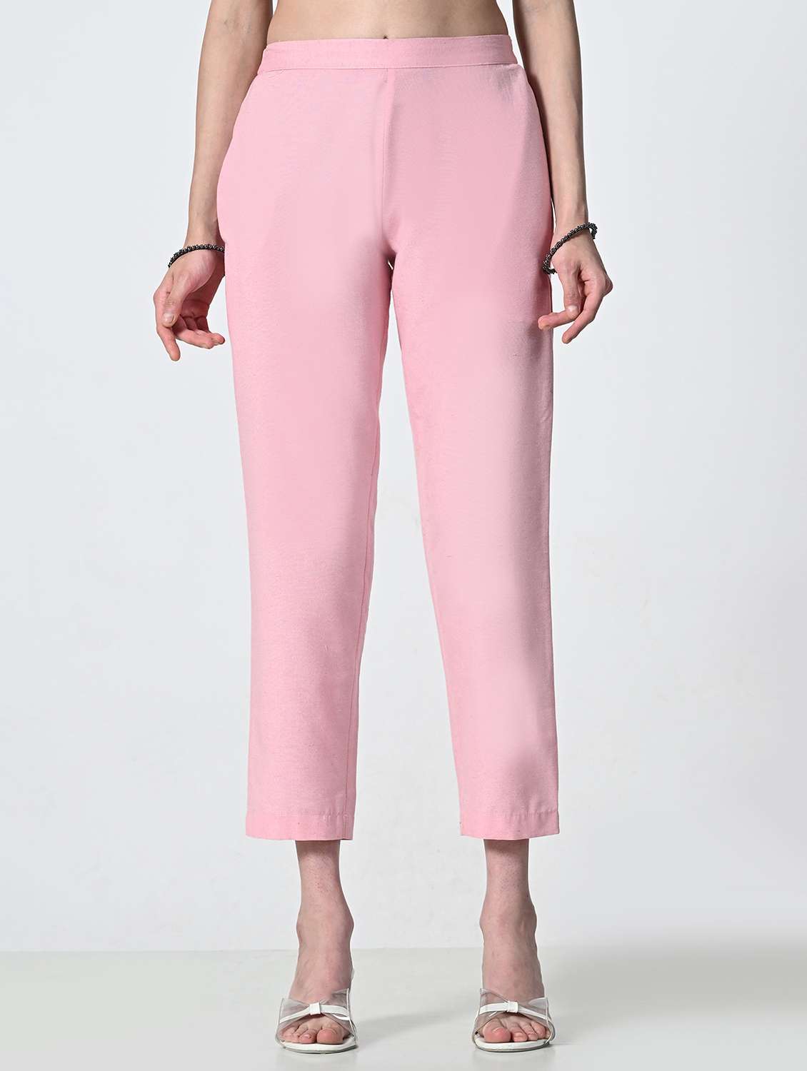 women solid cigarette trouser - 21681176 - Zoom Image - 0