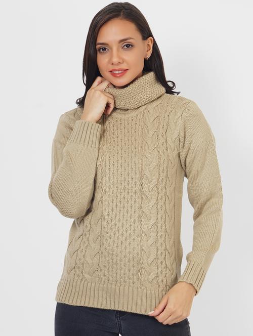 women self designed long sleeves pullover - 21681862 - Standard Image - 0