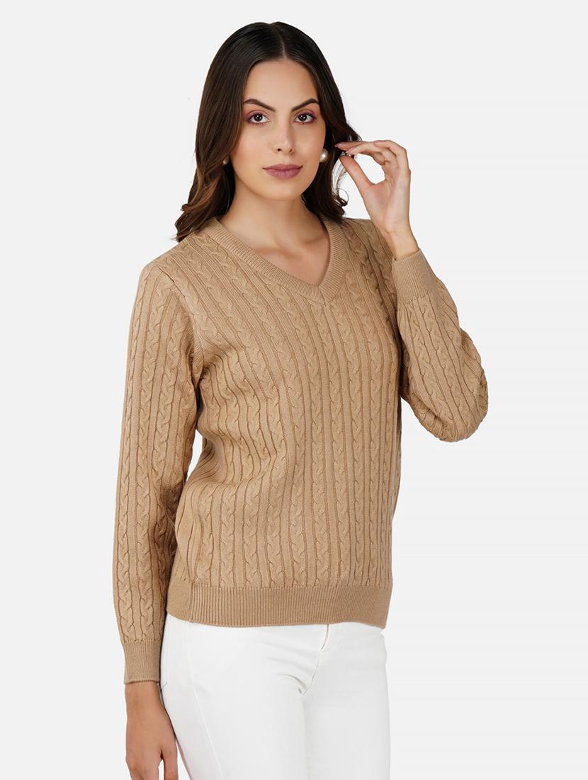 women self designed long sleeves pullover - 21681874 - Standard Image - 1