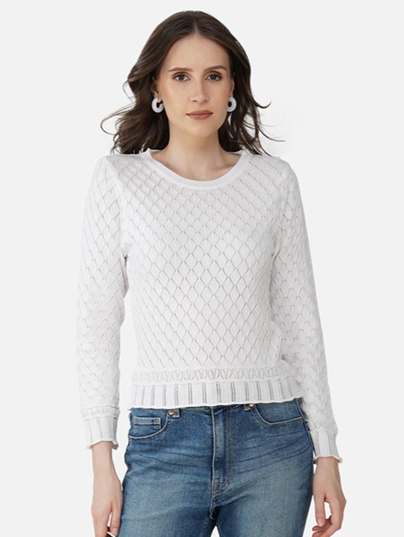 women self designed long sleeves pullover - 21681882 - Zoom Image - 0