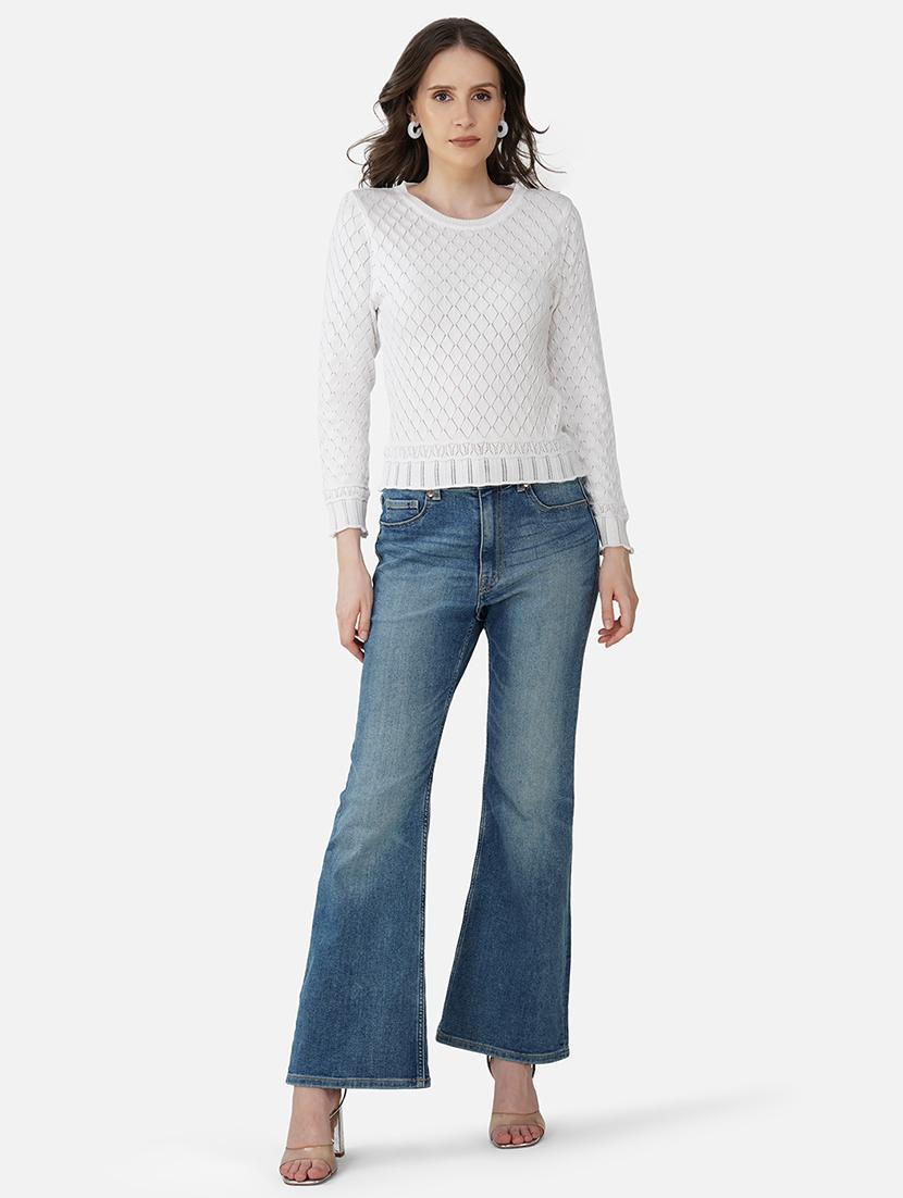women self designed long sleeves pullover - 21681882 - Standard Image - 4