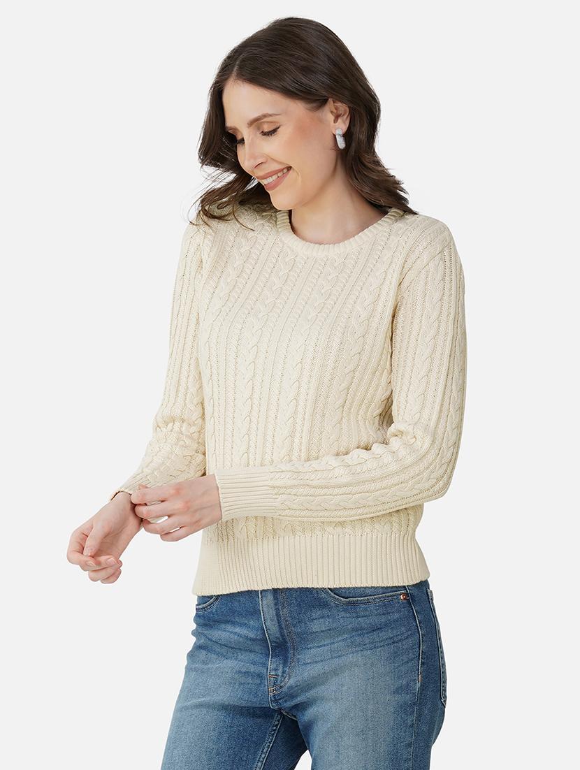 women self designed long sleeves pullover - 21681883 - Standard Image - 1