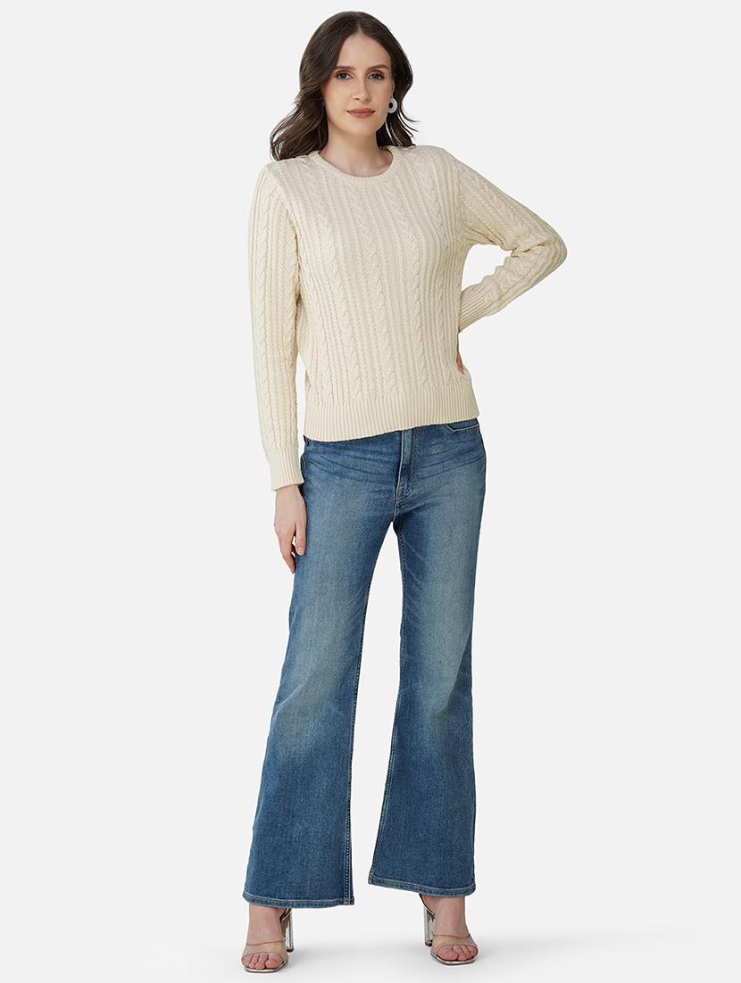 women self designed long sleeves pullover - 21681883 - Standard Image - 4