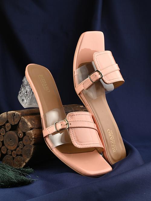 women pink slip on sandal - 21681889 - Standard Image - 0