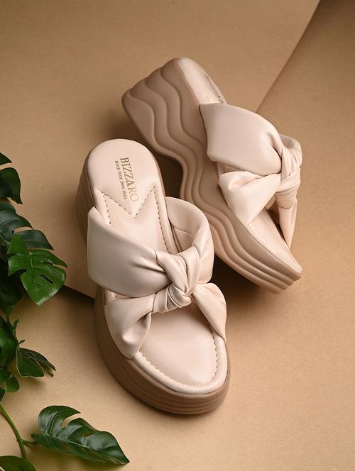 women beige slip on sandal - 21681893 -  Standard Image - 0