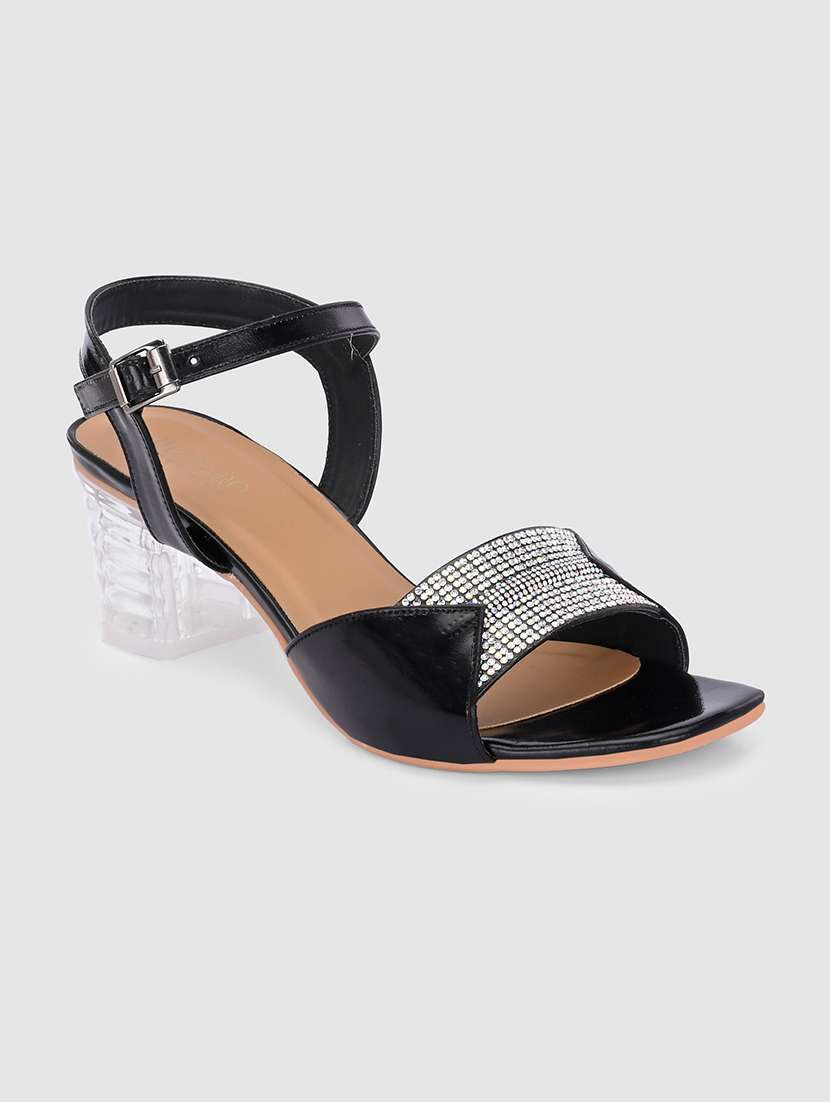 women black snkle strap sandal - 21681899 -  Standard Image - 1