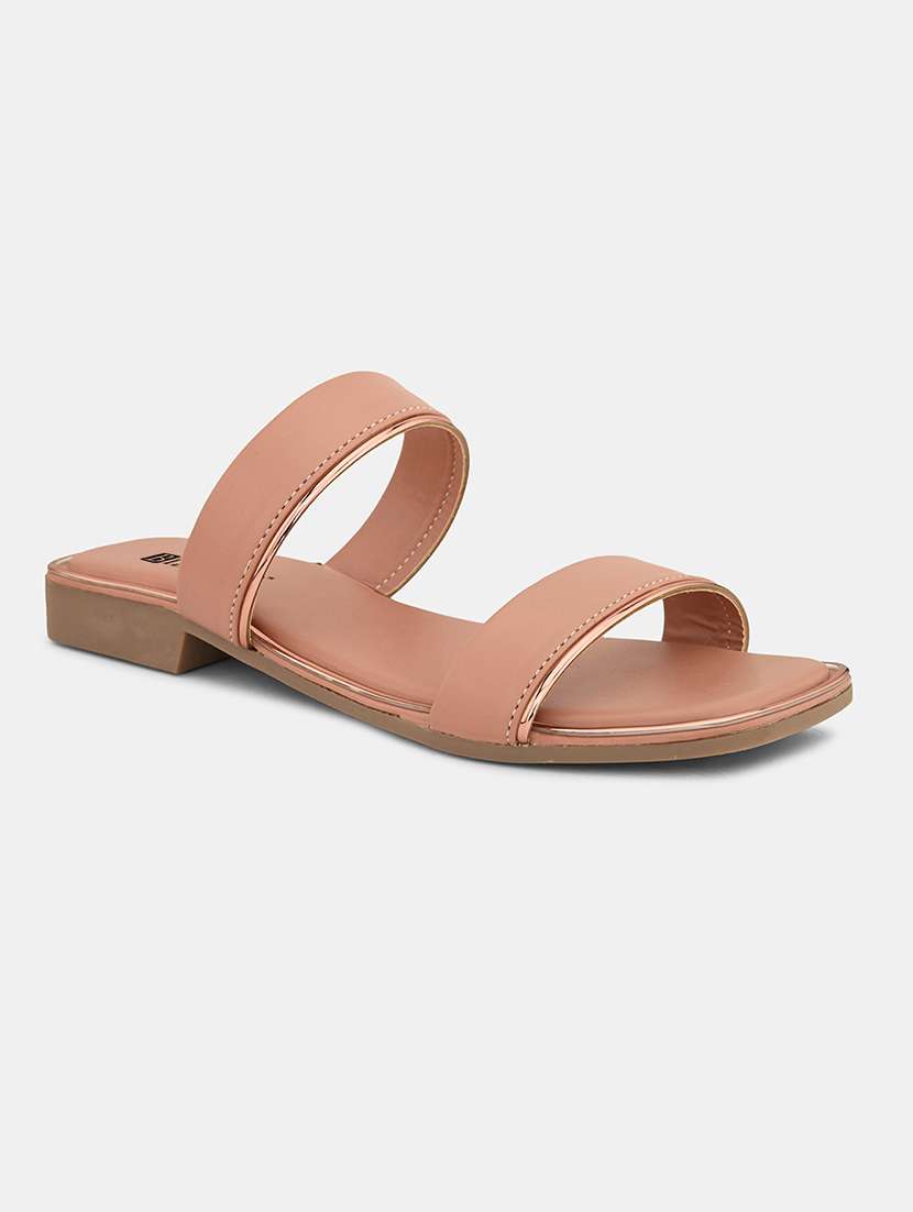 women pink slip on sandal - 21681905 -  Standard Image - 1