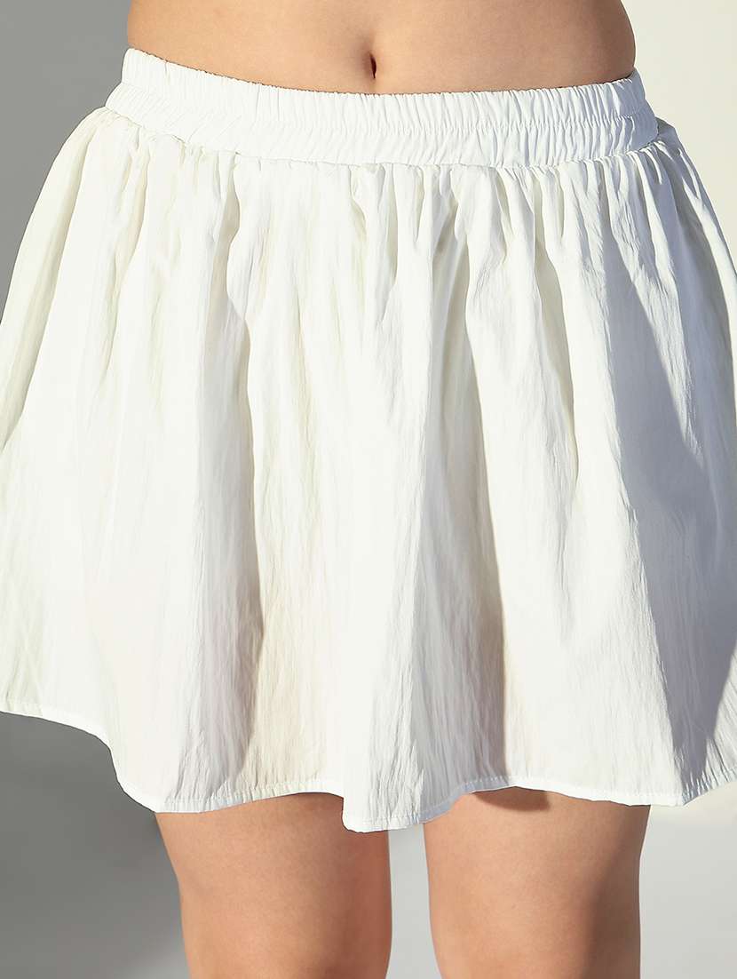 women solid top and skirt co-ord set - 21682013 - Standard Image - 6