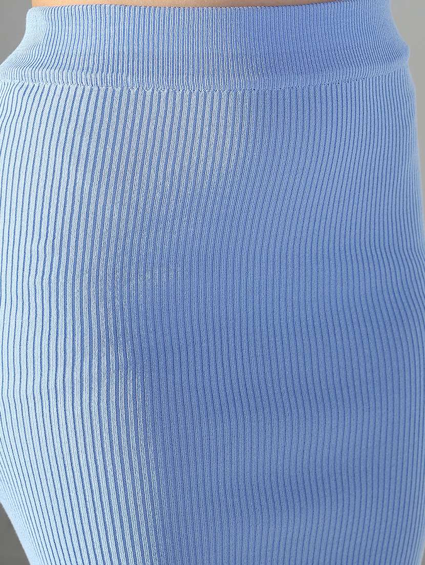 women solid top and skirt co-ord set - 21682016 -  Standard Image - 6