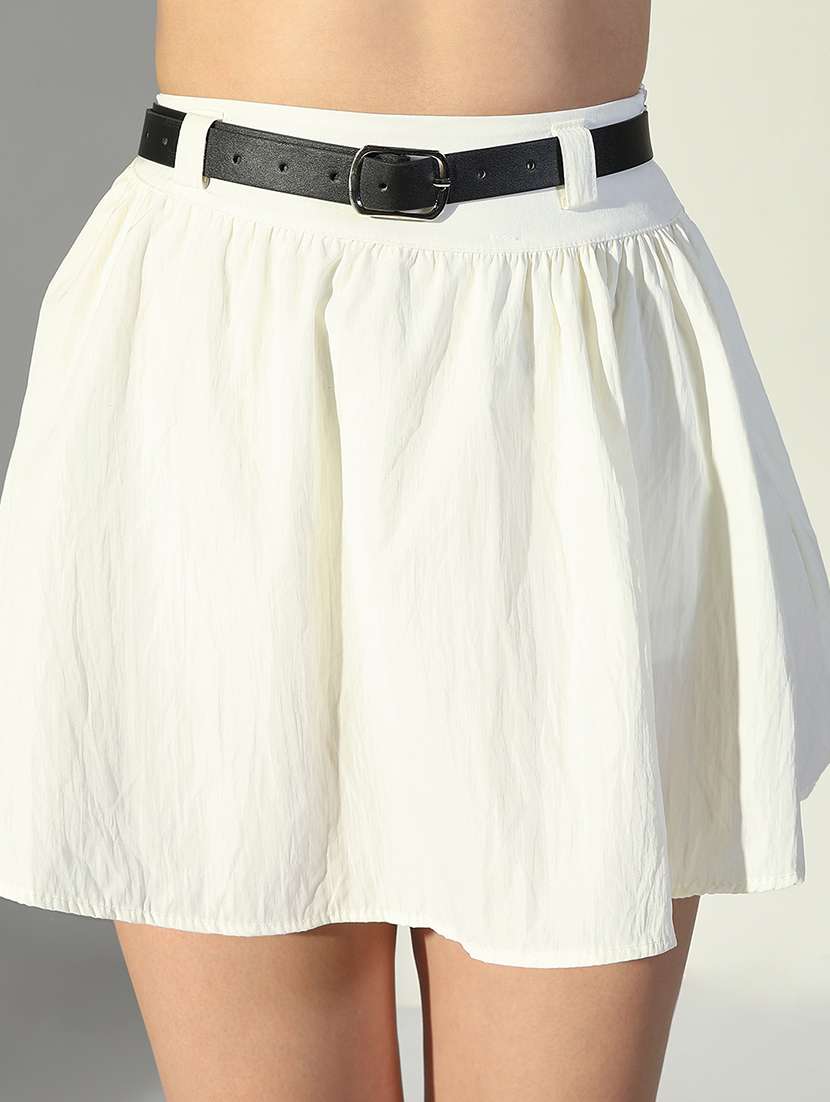 women solid top and skirt co-ord set - 21682022 - Standard Image - 6