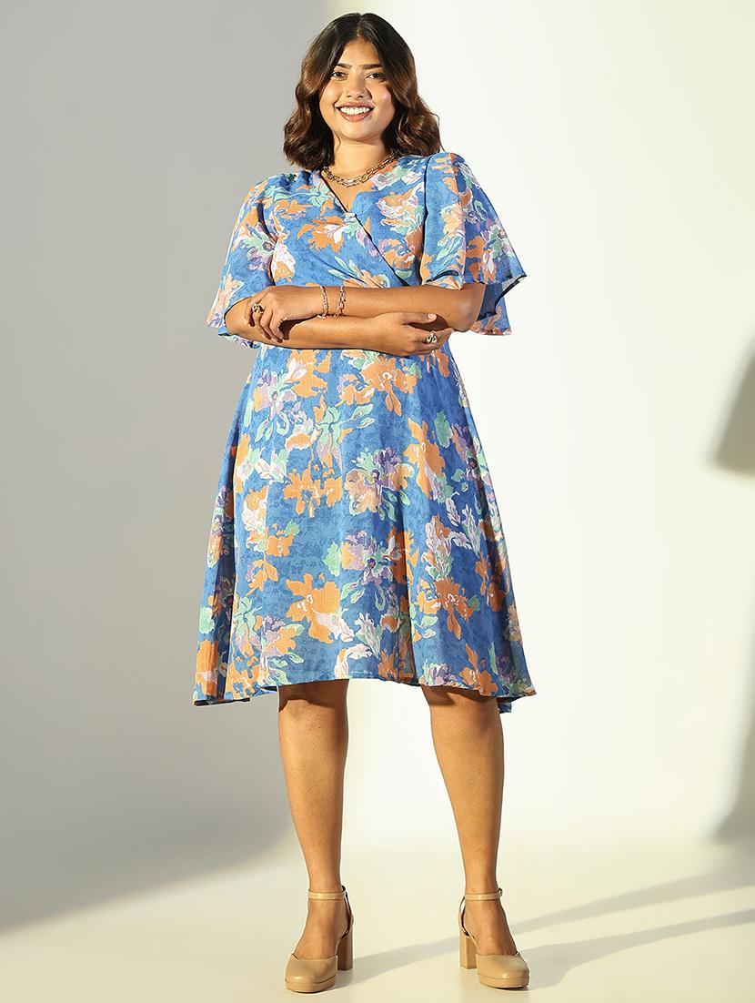 women floral printed fit & flare dress - 21682100 - Zoom Image - 0
