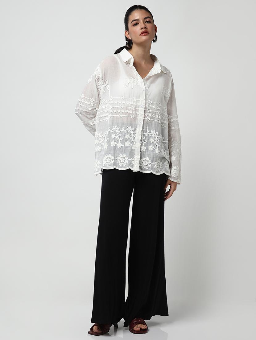 women embroidered long sleeve shirt - 21682207 - Standard Image - 6